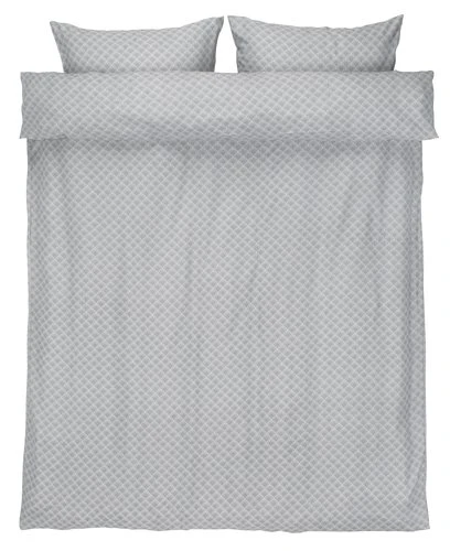 Parure De Lit Seersucker BEATE 240x220 Gris 1 Parure De Lit Seersucker BEATE 240x220 Gris