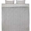 Parure De Lit Seersucker LOLA 240x220 Gris/blanc