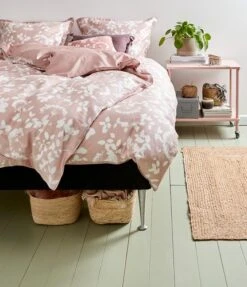 Parure De Lit Satin DAGMAR 240x220 Rose -Intérieur Chic 107415