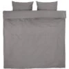Parure De Lit SANNE Coton Lavé 240x220 Gris