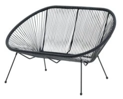 Canapé Lounge UBBERUP 2 Personnes Noir