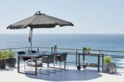 Parasol Déporté HAUGESUND Ø300 Noir -Intérieur Chic 109590