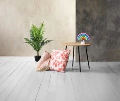 Bout De Canapé NYBO Ø55 Coloris Chêne/noir -Intérieur Chic 111192