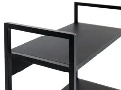 Étagère TISTRUP 3 Tablettes Noir -Intérieur Chic 113511
