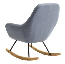Fauteuil à Bascule NEBEL Bleu Clair -Intérieur Chic 113713