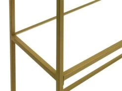 Console PANDRUP 30x110 Blanc/doré -Intérieur Chic 113808