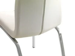 Chaise HAVNDAL Blanc/chrome -Intérieur Chic 114679