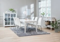 Chaise HAVNDAL Blanc/chrome -Intérieur Chic 115018