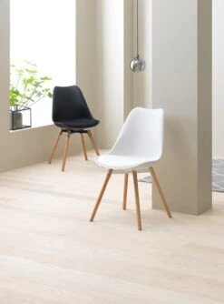 Royal Oak Chaise KASTRUP Noir/chêne -Intérieur Chic 115175 1