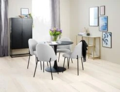 Console PANDRUP 30x110 Blanc/doré -Intérieur Chic 115280