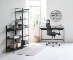 Étagère TISTRUP 3 Tablettes Noir -Intérieur Chic 115386