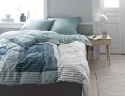 Parure De Lit Satin VERA 200x220 Pétrole -Intérieur Chic 115581