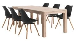 Royal Oak Chaise KASTRUP Noir/chêne -Intérieur Chic 116992