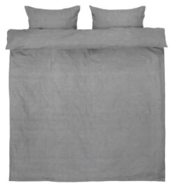 Parure De Lit Flanelle VITA 240x220 Gris