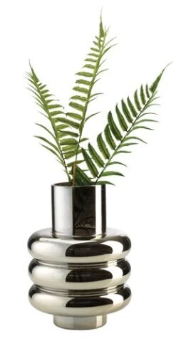 Vase MAGNUS Ø18xH24cm Argenté -Intérieur Chic 118805