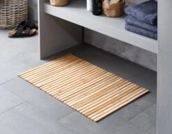 Tapis De Bain MARIEBERG 50x80 Bambou KRONBORG -Intérieur Chic 119133