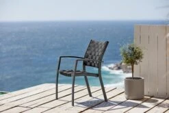 Chaise Empilable JEKSEN Noir -Intérieur Chic 122323