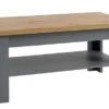 Table Basse MARKSKEL 60x110 Gris/chêne