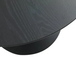 Table RINGSTED Ø100 Placage Frêne Noir -Intérieur Chic 126797