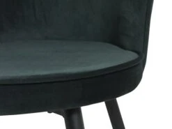 Chaise RISSKOV Velours Vert Foncé/noir -Intérieur Chic 126874