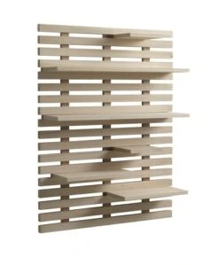 Étagère Murale KETTINGE 6 Tablettes Naturel -Intérieur Chic 127992