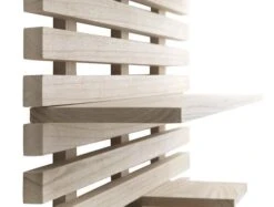 Étagère Murale KETTINGE 6 Tablettes Naturel -Intérieur Chic 127993