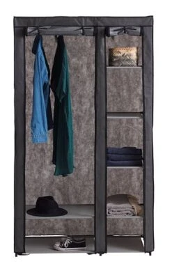 Armoire DAMHUS 100x174 Gris Foncé -Intérieur Chic 128291