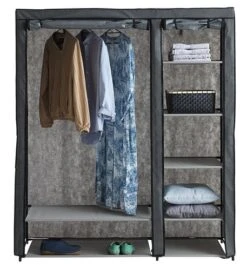 Armoire DAMHUS 149x174 Gris Foncé -Intérieur Chic 128297