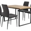 AABENRAA L120 Table Chêne + 4 TRUSTRUP Chaises Gris