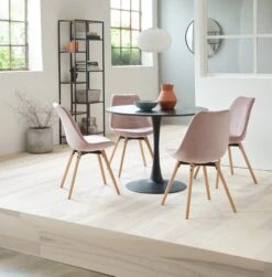 Étagère TRAPPEDAL 7 Tablettes Chêne/noir -Intérieur Chic 128694