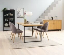 Vitrine VIRUM 2 Portes Noir -Intérieur Chic 128764