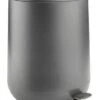 Poubelle à Pédale OXIE 5L A/fermeture Silencieuse Gris