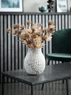 Vase MATHIAS Ø21xH25cm Gris -Intérieur Chic 131888