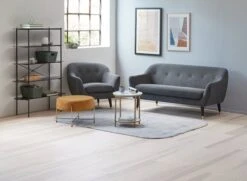 Table Basse GADEVANG Ø65 Blanc/doré -Intérieur Chic 132532