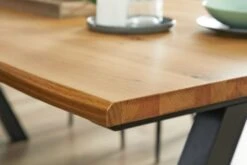 Royal Oak Table SANDBY 100x210 Chêne Naturel/noir -Intérieur Chic 132685