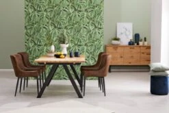 Chaise PEBRINGE Brun Vieilli/noir -Intérieur Chic 132709 1