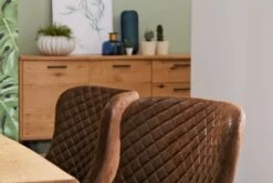 Chaise PEBRINGE Brun Vieilli/noir -Intérieur Chic 132713