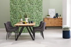 Chaise PEBRINGE Gris/noir -Intérieur Chic 132716