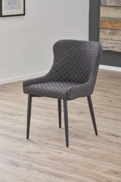 Chaise PEBRINGE Gris/noir -Intérieur Chic 132718