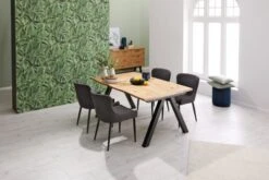 Chaise PEBRINGE Gris/noir -Intérieur Chic 132723