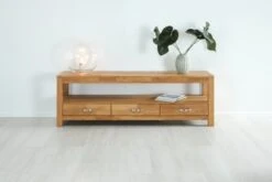 Royal Oak Meuble TV HAGE 170 Cm 3 Tiroirs Chêne -Intérieur Chic 132788