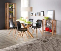 Royal Oak Table AGERBY 90x160 Verre/chêne -Intérieur Chic 133852