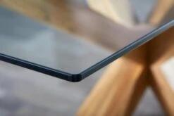 Royal Oak Table AGERBY 90x160 Verre/chêne -Intérieur Chic 133853