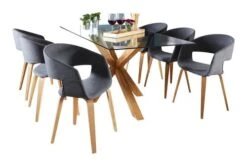 Royal Oak Table AGERBY 90x160 Verre/chêne -Intérieur Chic 133854