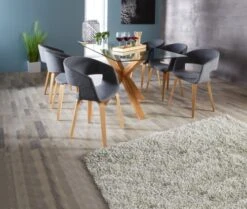 Royal Oak Table AGERBY 90x160 Verre/chêne -Intérieur Chic 133856