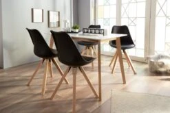 Chaise BLOKHUS Noir/naturel -Intérieur Chic 134876