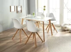 Chaise BLOKHUS Blanc/naturel -Intérieur Chic 134891