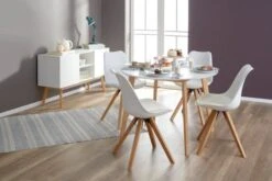 Chaise BLOKHUS Blanc/naturel -Intérieur Chic 134902