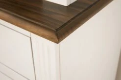 Buffet VILSTED 2 Portes Blanc/brun -Intérieur Chic 135054