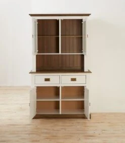 Partie Supérieure VILSTED 2 Portes Blanc/brun -Intérieur Chic 135066